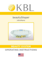 KBL vibraNano pureEnergy 5.0 Operating Instructions Manual