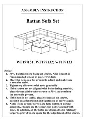 RATTAN WF197133 Assembly Instruction Manual