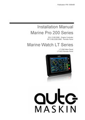 auto maskin Marine Watch LT Series Installation Manual