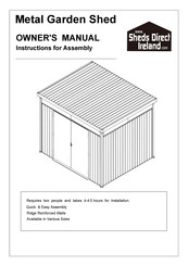 Sheds Direct Ireland Premium Panoramic 8x7 Owner's Manual