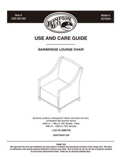 HAMPTON BAY HD19304 Use And Care Manual