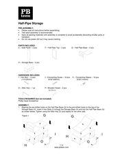 PB TEEN Half-Pipe Storage Quick Start Manual