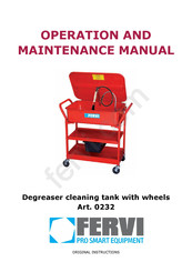 Fervi 0232 Operation And Maintenance Manual
