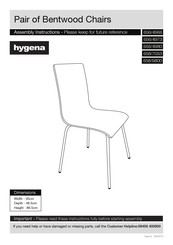 hygena 656/4973 Assembly Instructions Manual