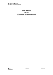 Texas Instruments Chipcon Products CC1050DK User Manual