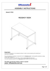 Officeworks FD05 Assembly Instructions Manual