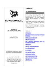 jcb JZ140 T4i Service Manual