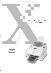 Xerox WorkCentre Pro 580 User Manual