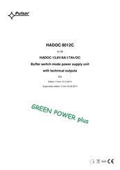 Pulsar HADOC 8012C Quick Start Manual