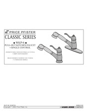 Black & Decker Price Pfister Classic WKP-6 Manual