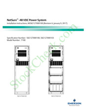 Emerson NetSure-48 VDC Power System Installation Instructions Manual