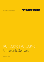 turck RU CP40 Series Instructions For Use Manual