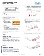 Overland Tandberg LTO Quick Start Manual