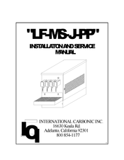 INTERNATIONAL CARBONIC LF-R Installation And Service Manual