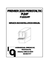 INTERNATIONAL CARBONIC P-2000-PP Service And Installation Manual