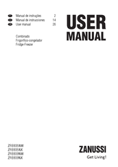 Zanussi ZRB939NW User Manual