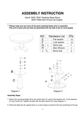 Hooker Furniture 3005-75001 Assembly Instruction