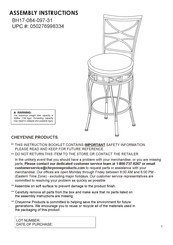 Cheyenne BH17-084-097-31 Assembly Instructions Manual