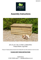 Zest 4 Leisure Log Chest Assembly Instructions