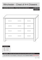 HOME RETAIL GROUP Winchester 656/7004 Assembly Instructions Manual