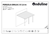 Onduline EMILIA 3 X 5,4 m Assembly Instructions Manual