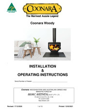 Shamic Sheetmetal Coonara Woody Installation & Operating Instructions Manual