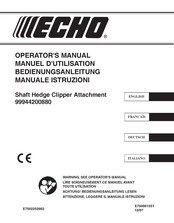Echo 99944200880 Operator's Manual