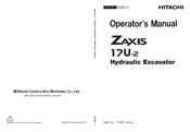 Hitachi ZAXIS 17U-2 Operator's Manual