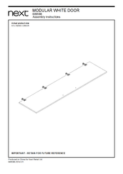 Next 689586 Assembly Instructions Manual