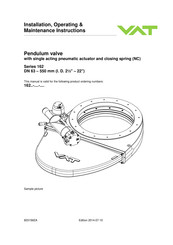 VAT 162 Series Installation, Operating,  & Maintenance Instructions