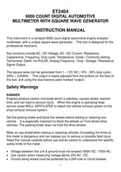 ENDEAVOUR 9321280371903 Instruction Manual