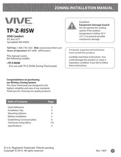 Vive Comfort TP-Z-RISW Installation Manual