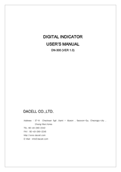 dacell DN-300 User Manual