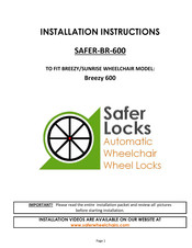 Safer Locks Breezy 600 Installation Instructions Manual