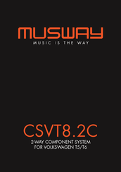 Audio Design Musway CSVT8.2C Installation Manual
