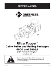 Textron Greenlee Ultra Tugger 6800 Service Manual