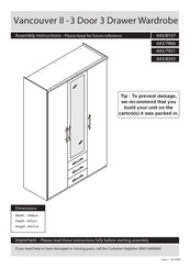 Argos Vancouver II 643/8157 Assembly Instructions Manual