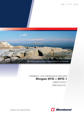 Bentone Biogas BFG 1 H2 L115 LME11 120 Installation And Maintenance  Instruction