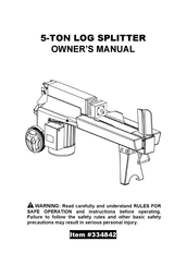 Northern Tool + Equipment 334842 Owner's Manual