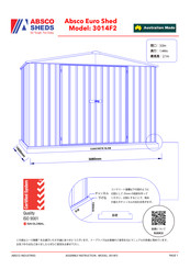 ABSCO SHEDS 3014F2 Assembly Instruction Manual