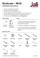 jali Bookcase-Multi Assembly Instructions Manual