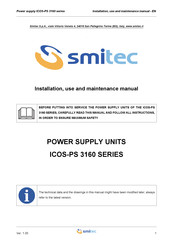 Smitec ICOS-PS 3161 Installation, Use And Maintenance Manual