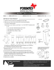 Rosseto EZ-PRO 1W Quick Start Manual