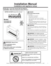 Hearth & Home Outdoor Lifestyles ODLANAIG-48 Installation Manual