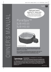 Intex PureSpa SJB-HS-30 Owner's Manual
