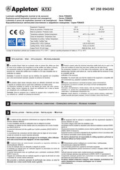 Appleton FDBAESLEDENW Manual