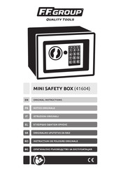 F.F. Group 41604 Original Instructions Manual