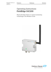 Endress+Hauser FieldEdge SGC200 Operating Instructions Manual