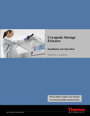 Thermo Scientific ULT-10140-9-D Installation And Operation Manual