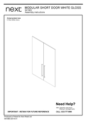 Next MODULAR 941983 Assembly Instructions Manual